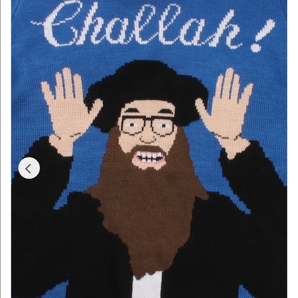 NWT Hanukkah Challah! Ugly Hanukkah sweater! - Picture 4 of 5